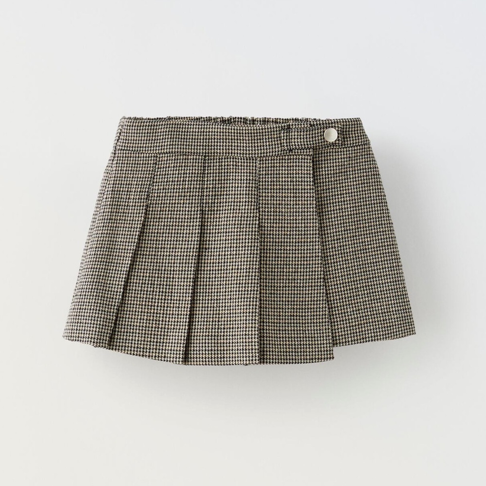 Zara girl gingham skort